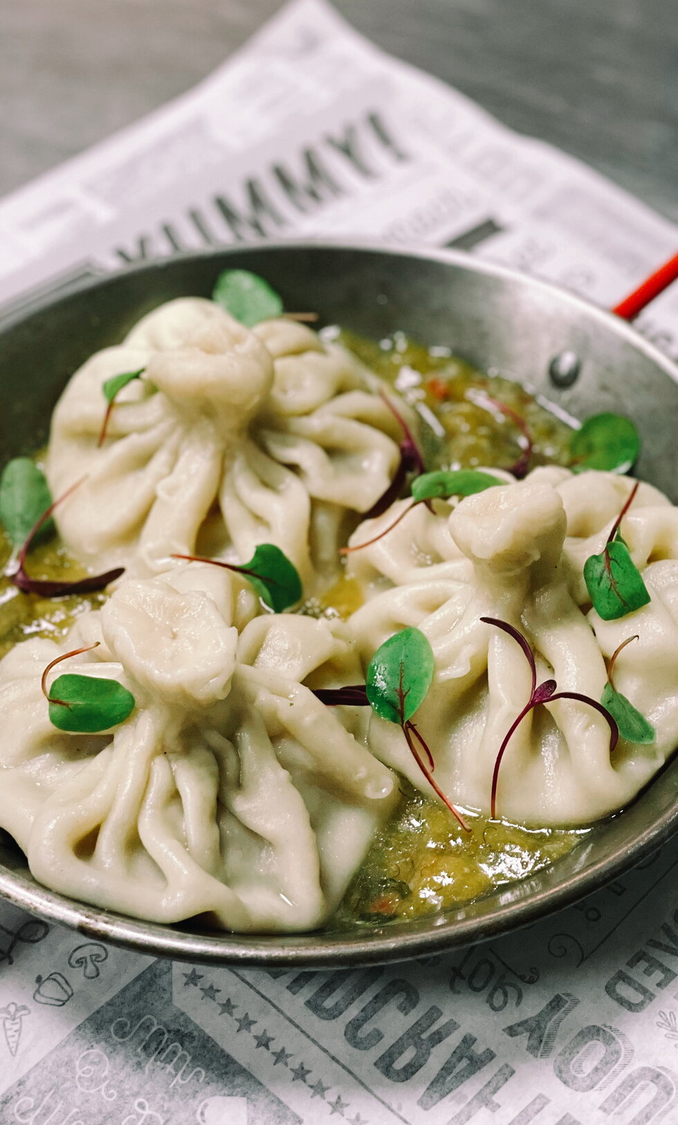 Beef and pork khinkali