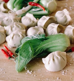 Bright Pork Gyozas