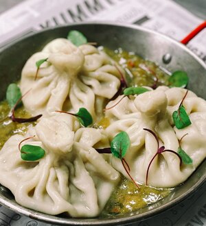 Beef and pork khinkali